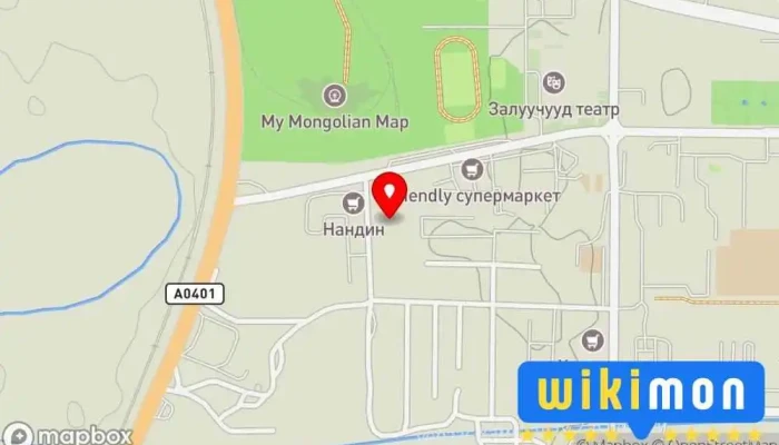 гэсэн газрын зураг 17-р сургууль Дунд сургууль дээр Дархан