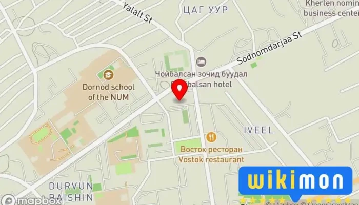 гэсэн газрын зураг 25-р байр Нийтийн орон сууц дээр Чойбалсан