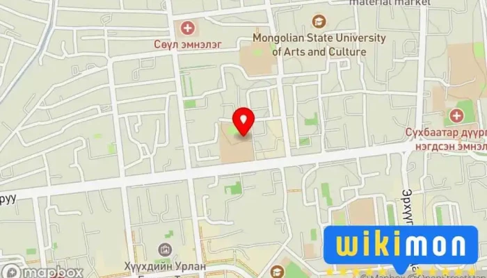 гэсэн газрын зураг 3rd Secondary School Сургууль дээр Улаанбаатар