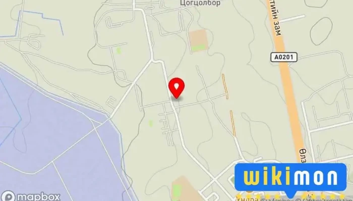 гэсэн газрын зураг 401 дүгээр хаалттай хорих анги Шорон дээр Улаанбаатар