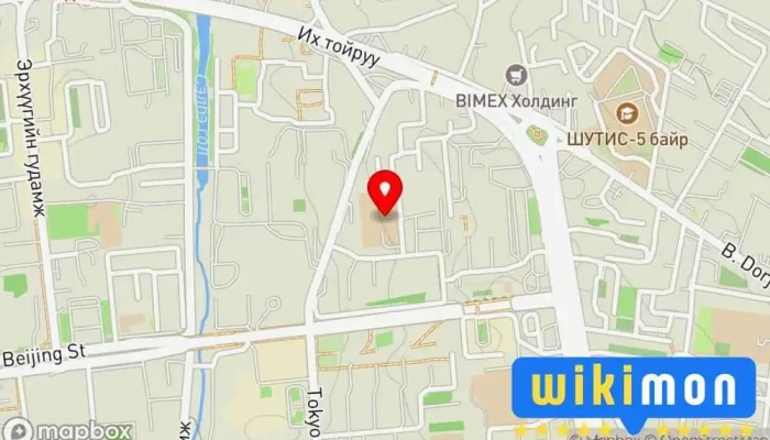 гэсэн газрын зураг 48-р сургууль Сургууль дээр Улаанбаатар
