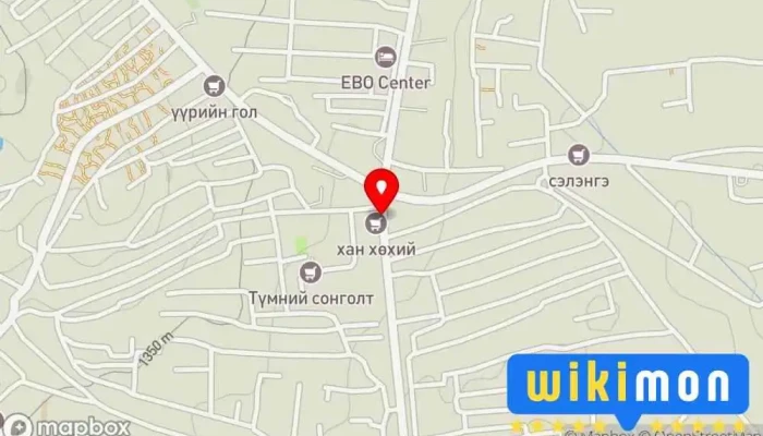 гэсэн газрын зураг 4N Buudal 17 Bus Stop  дээр Улаанбаатар