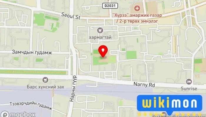 гэсэн газрын зураг 6-р дунд сургууль Сургууль дээр Улаанбаатар