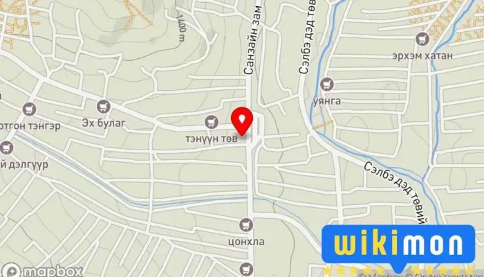 гэсэн газрын зураг 7-N Buudal Дэлгүүр дээр Ulaanbaatar