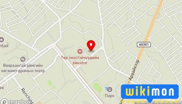 гэсэн газрын зураг Ахмадын Өргөө Засгийн газрын байшин дээр Арвайхээр