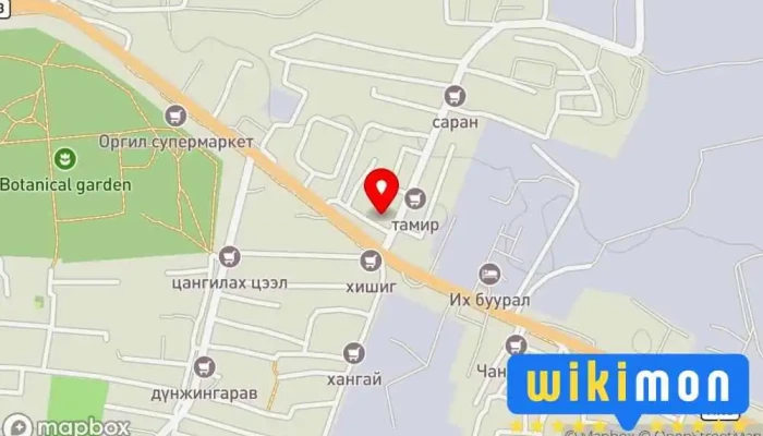гэсэн газрын зураг Амгалан 12 Том Жижиг дугуй засвар Tire repair shop дээр Улаанбаатар