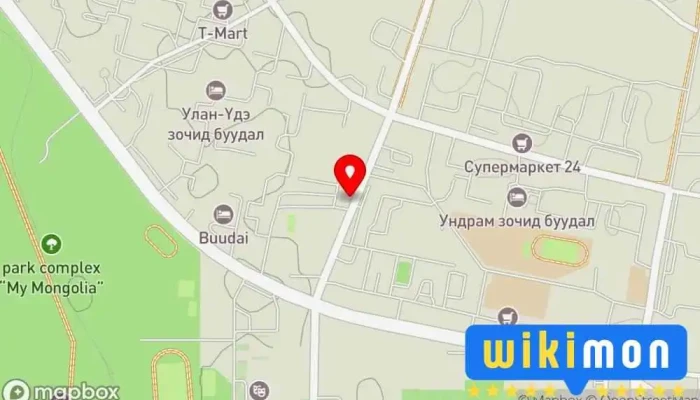 гэсэн газрын зураг Анар Кафе Цайны газар дээр Дархан