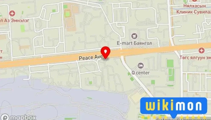 гэсэн газрын зураг ANDUUD AVTO UGAALGA Машин угаалга дээр Улаанбаатар