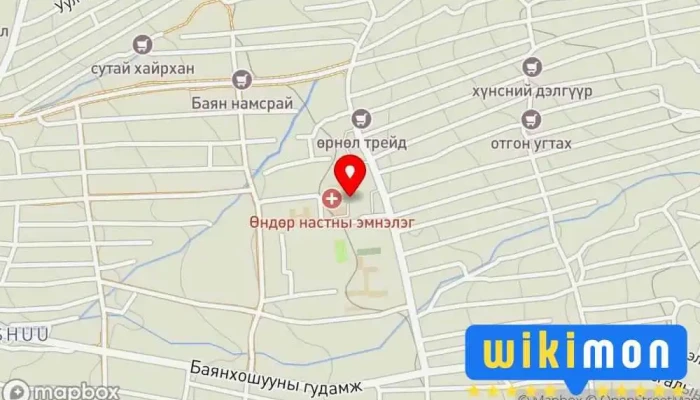 гэсэн газрын зураг Ариун-Орчин ХХК ийн аж ахуйн байр Эмнэлэг дээр Улаанбаатар