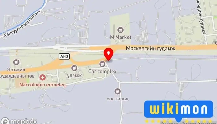 гэсэн газрын зураг Авто машин зогсоол Автомашины зогсоол дээр Улаанбаатар