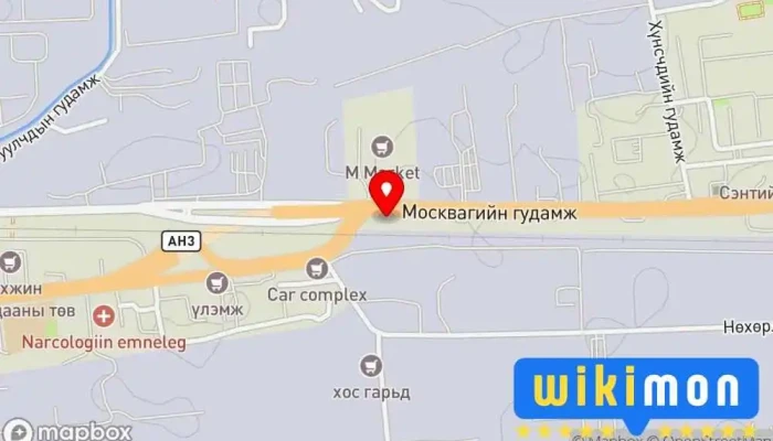 гэсэн газрын зураг Авто засварын төв  дээр Улаанбаатар