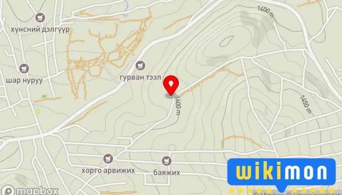 гэсэн газрын зураг Баагий авто засвар Авто засварын төв дээр Улаанбаатар