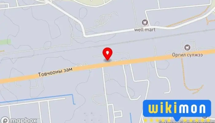 гэсэн газрын зураг Бадрангуй орших ХХК/Badrangui Orshikh LLC Компаний Оффис, Бизнесийн Төв, Food machinery supplier, Machine maintenance service, Машин механизмын эд анги үйлдвэрлэгч, Serviced apartment, Showroom дээр Улаанбаатар