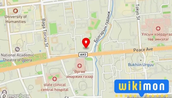 гэсэн газрын зураг Багшийн Хөгжлийн Ордон Засгийн газар дээр Улаанбаатар