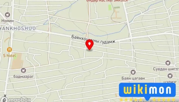 гэсэн газрын зураг Баян хошуу дэд төв үйлчилгээний нэгдсэн төв Засгийн газрын байшин дээр Улаанбаатар