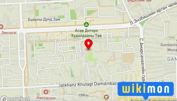 гэсэн газрын зураг Баянгол дүүргийн Насан Туршийн Суралцахуйн төв Боловсролын төв дээр Улаанбаатар