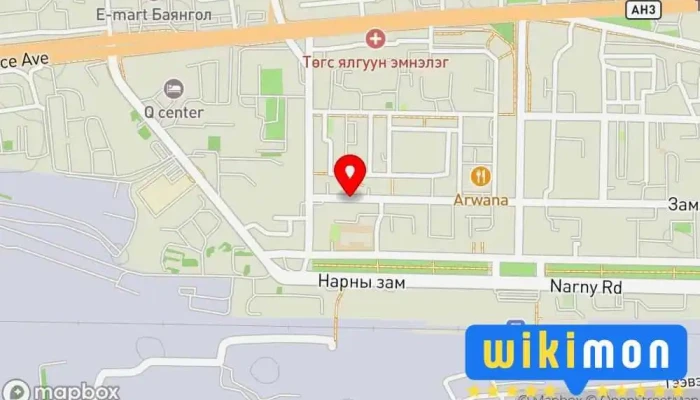гэсэн газрын зураг Баянгол дүүргийн Жижиг дунд үйлдвэрийг дэмжих төв Засгийн газрын байшин дээр БГД - 27 хороо