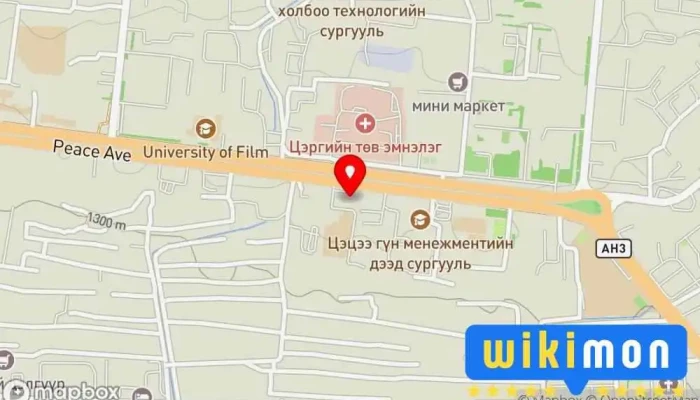 гэсэн газрын зураг Баянзүрх дүүргийн засаг даргын тамгын газар Дүүргийн удирдлагын оффис дээр Улаанбаатар