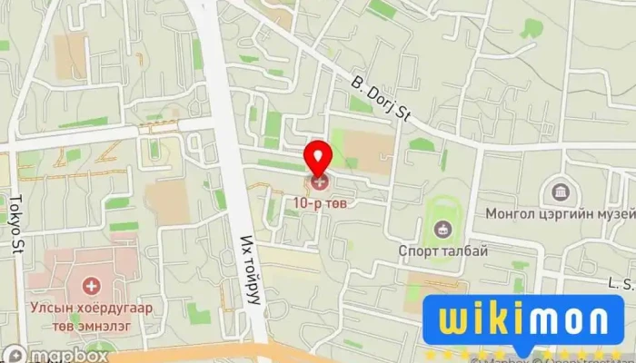 гэсэн газрын зураг Баянзүрх Эрүүл Мэндийн Нэгдэл Амбулатор 1 Анагаахын Лаборатори дээр Улаанбаатар