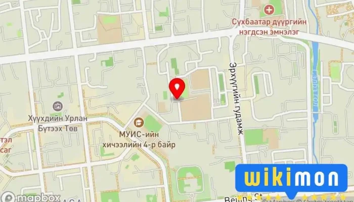 гэсэн газрын зураг Baiguulamj guur hooloin heltes Төмөр Замын Компани дээр Улаанбаатар
