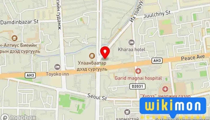 гэсэн газрын зураг Барилгын хөгжлийн төв Засгийн газрын байшин дээр Улаанбаатар