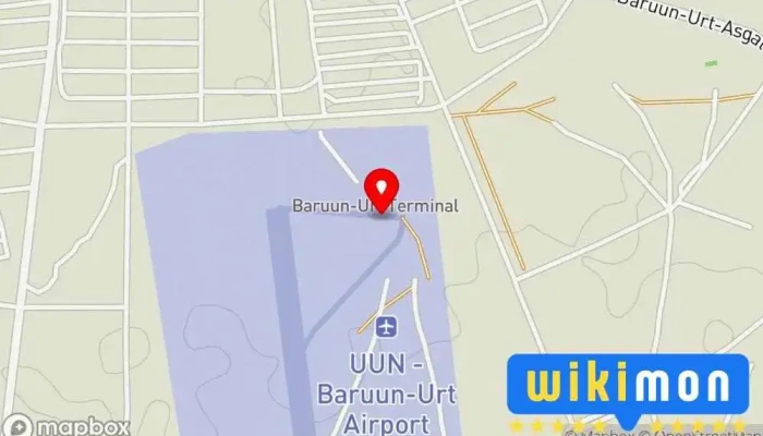 гэсэн газрын зураг Baruun-Urt Airport (UUN) Нисэх буудал дээр Баруун−Урт