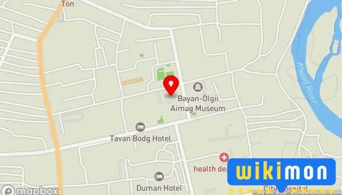 гэсэн газрын зураг Bayan Tsambagarav Hotel Зочид буудал дээр Өлгий
