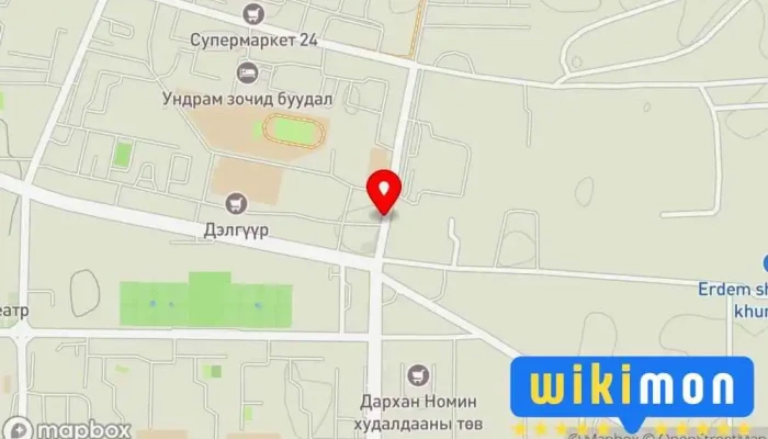 гэсэн газрын зураг Базардагина гэр Хувийн сууцны барилгажилт дээр Дархан