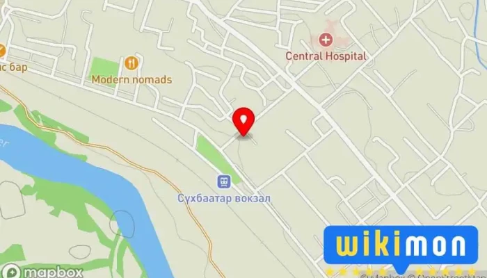гэсэн газрын зураг B&E cafe Ресторан дээр Сүхбаатар