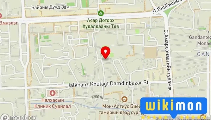 гэсэн газрын зураг БГД Эрүүл мэндийн төв Эмнэлэг дээр Улаанбаатар