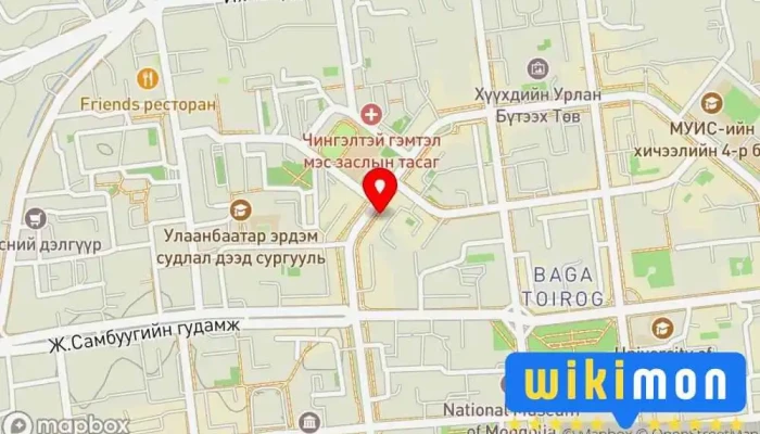 гэсэн газрын зураг Бичгийн хэрэгслийн худалдаа Дэлгүүр дээр Улаанбаатар