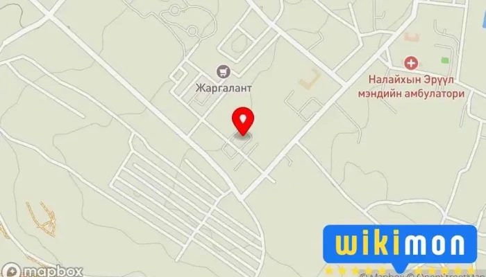 гэсэн газрын зураг Бичиг хэрэг, барааны дэлгүүр Худалдааны гудамж дээр Налайх