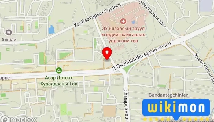 гэсэн газрын зураг Билэг их дэлгүүр Их дэлгүүр дээр Улаанбаатар