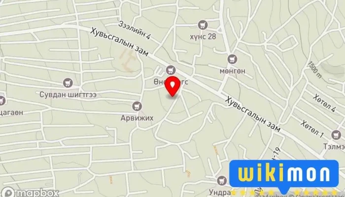гэсэн газрын зураг Билгүүнзул сангийн 