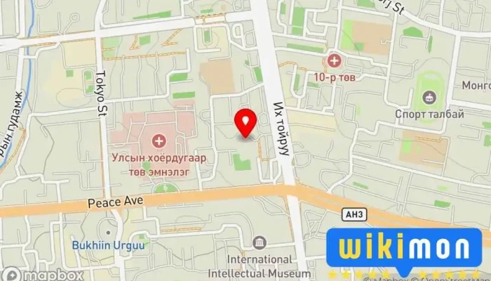 гэсэн газрын зураг Боловсрол соёл эрх зүйн дээд сургууль Их сургууль дээр Улаанбаатар