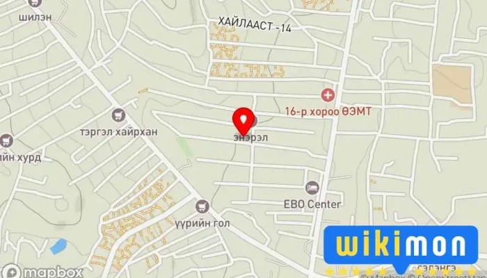 гэсэн газрын зураг Буудал Зочид буудал дээр Улаанбаатар