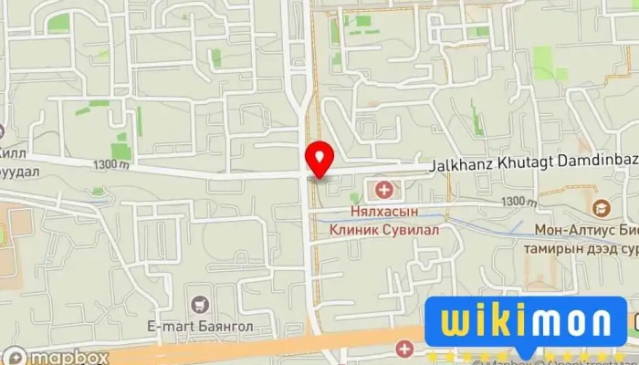 гэсэн газрын зураг CASTELLA HOTEL Зочид буудал дээр Улаанбаатар