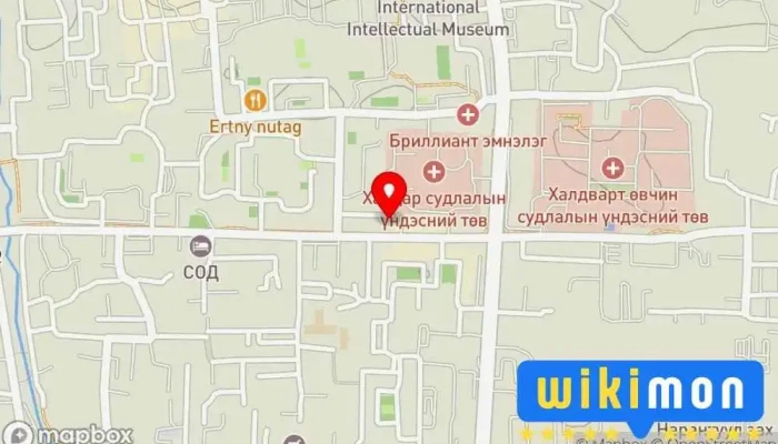гэсэн газрын зураг Check Med emegteichuudiin emnleg Эмнэлэг дээр Улаанбаатар