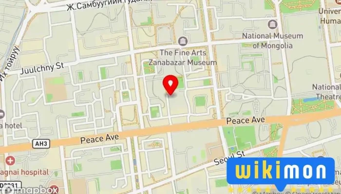 гэсэн газрын зураг Child Protection Resource Center, Save the Children Компаний Оффис дээр Улаанбаатар
