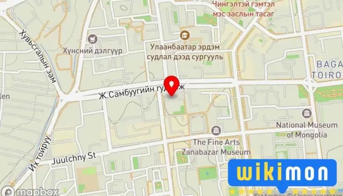 гэсэн газрын зураг Чингэлтэй дүүргийн Засаг даргын Тамгын газар Засгийн газрын байшин дээр Улаанбаатар