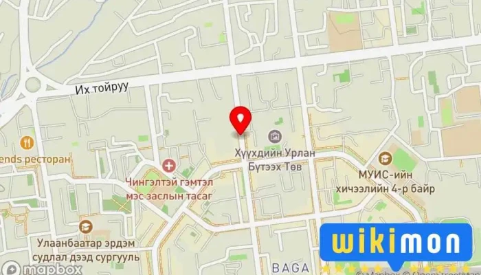 гэсэн газрын зураг Чингис шар айргийн оффисын 11 -н давхарт JM гадаад хэлний сургалтын төв Сургалтын Төв дээр Улаанбаатар