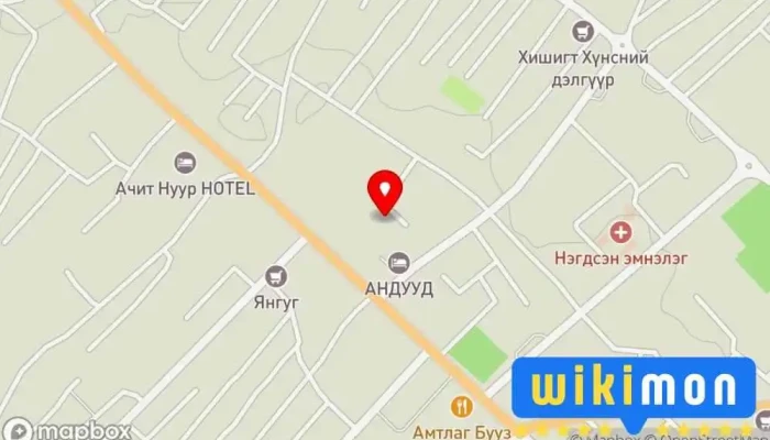 гэсэн газрын зураг Чингис зочид буудал Зочид буудал дээр Улаангом