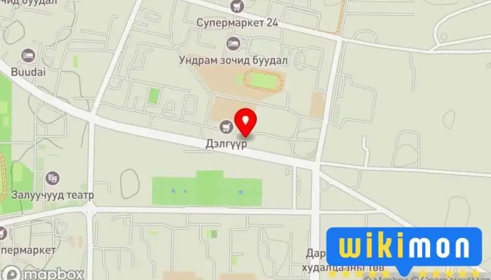 гэсэн газрын зураг Chokwang paint Darkhan Барилгын материалын дэлгүүр дээр Дархан