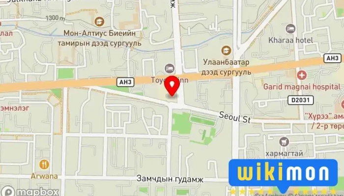 гэсэн газрын зураг Чухал Амжилт сургалтын төв - Салбар 1 Сургалтын төв дээр Улаанбаатар