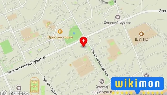 гэсэн газрын зураг City toilet Нийтийн ариун цэврийн газар дээр Эрдэнэт