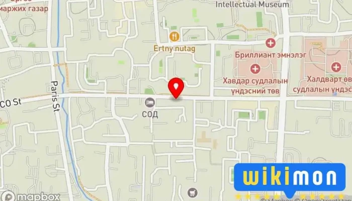 гэсэн газрын зураг city түргэн хоол, халиартай хуушуур Ресторан дээр Улаанбаатар