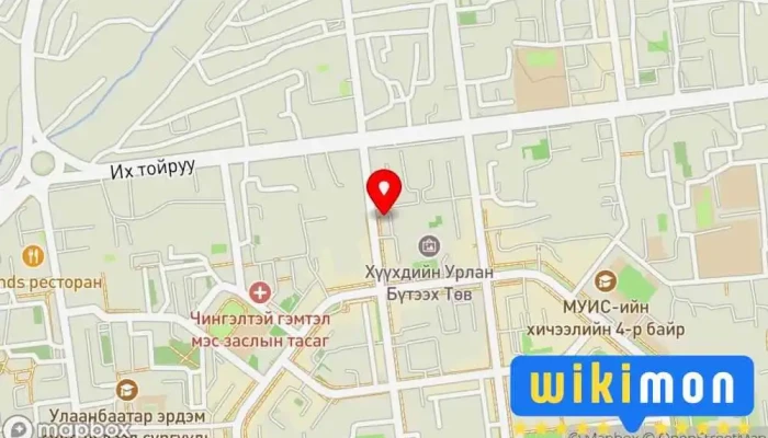 гэсэн газрын зураг Communications Regulatory Commission of Mongolia Засгийн газрын байшин дээр Улаанбаатар