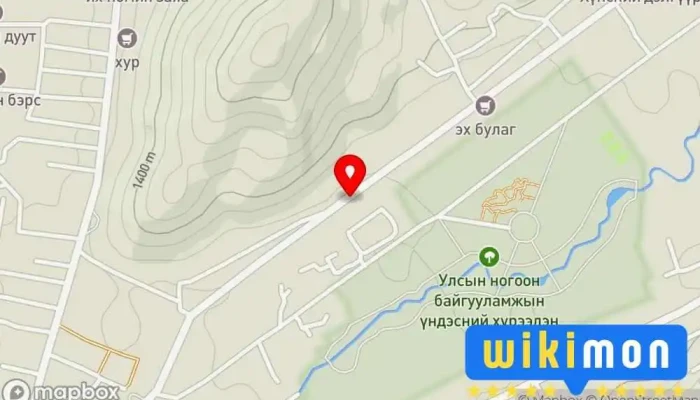 гэсэн газрын зураг Дамбадаржаа завсар Bus stop дээр Улаанбаатар