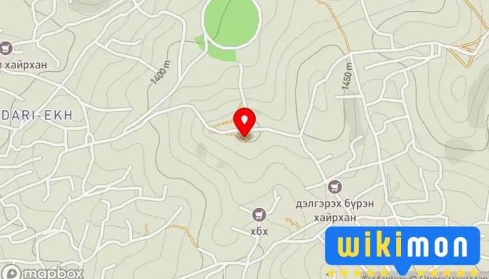 гэсэн газрын зураг Dari Eh complex Цэцэрлэгт хүрээлэн дээр Улаанбаатар