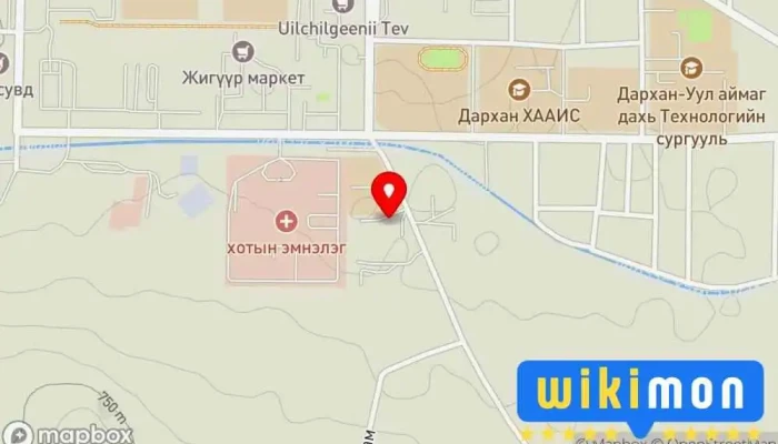 гэсэн газрын зураг Darkhan motors / Дархан Моторс Автомашин борлуулагч дээр Дархан